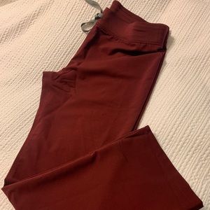 FIGS Livingston Pants - Burgundy, Large
